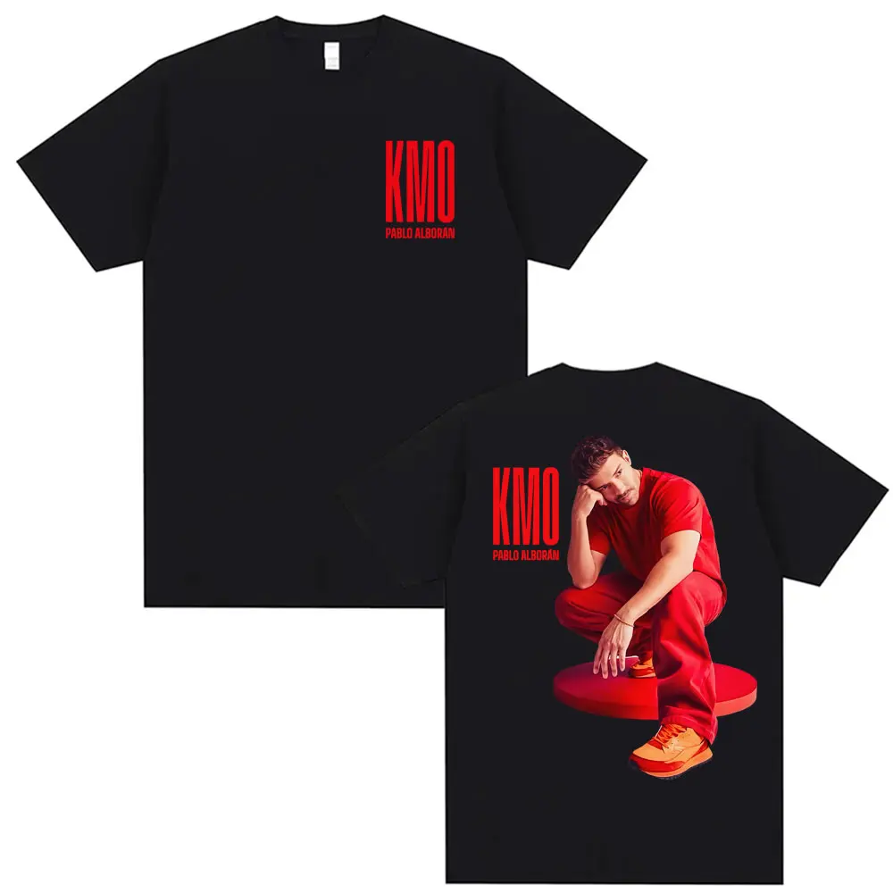 Camiseta con estampado de Pablo Alborán Global Tour Kmo 2026 para hombre y mujer, nueva tendencia de moda, camisetas clásicas, camiseta holgada de algodón cómoda Y2K
