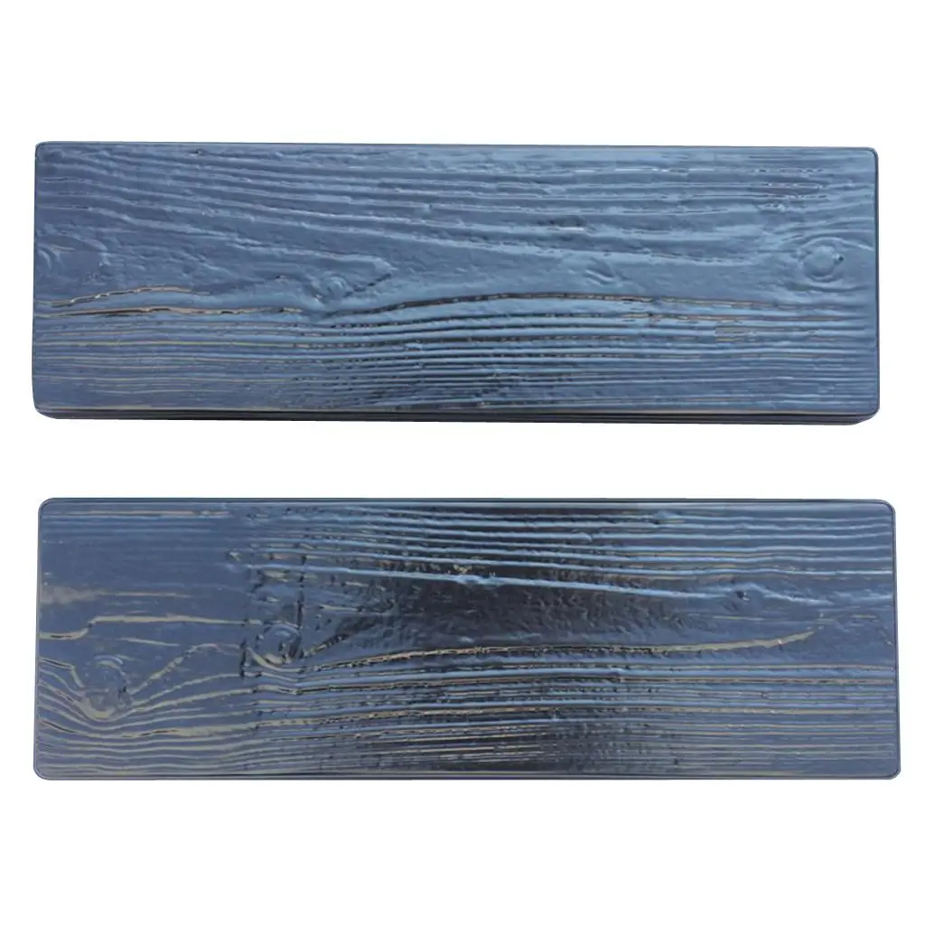2 Pack Plastic Stepping Realistic Wooden Boards for Patio Beautiful Pattern