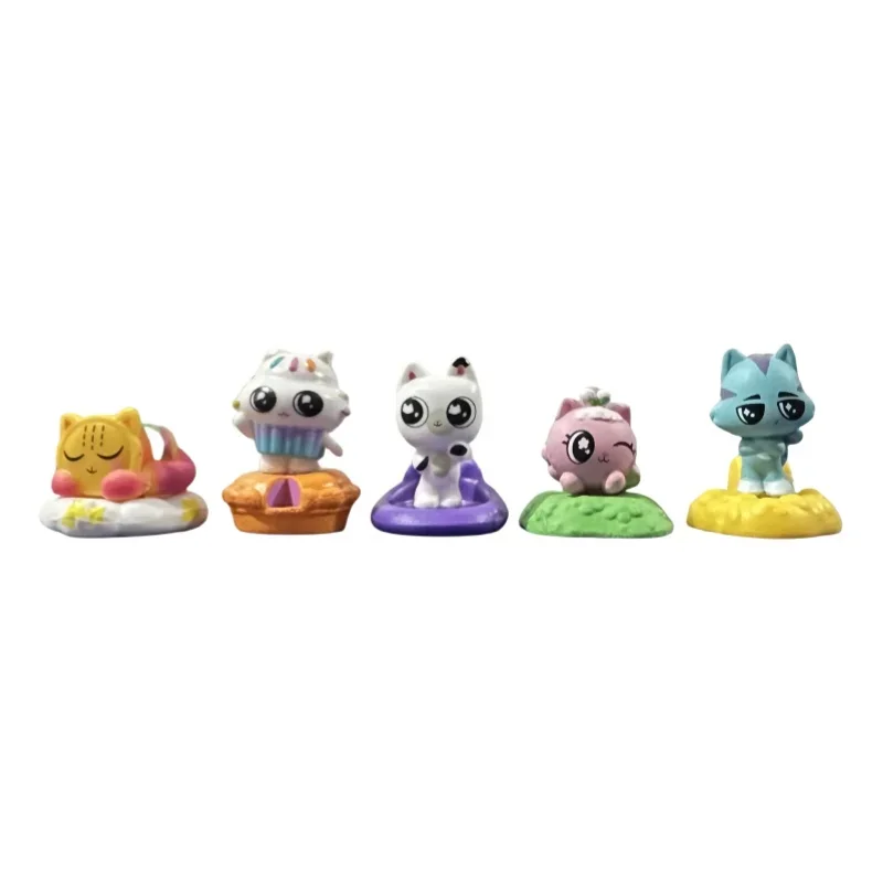 Capsule Doll Toys 10pcs/set Gabby Dollhouse Mercat Machine Smiling Car Hug Assemble Dolls action Figure Toy Kids Xmas Gifts