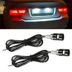 1/2Pcs Universal White LED Car Auto Motorcycle License Plate lamp Waterproof 12V Rear Tail Number Plate Screw Bolt Light Bulb