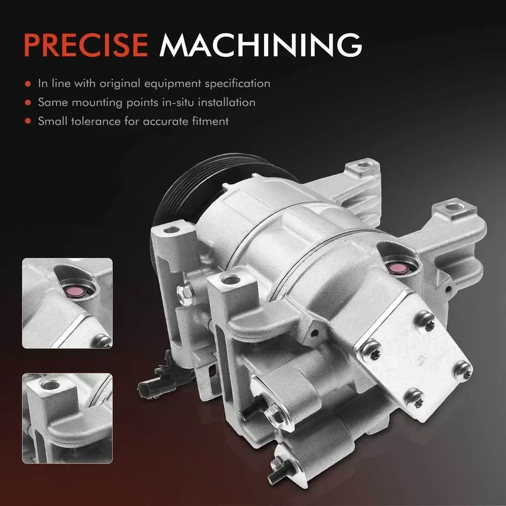 For Nissan Altima Base S SR 2013-2018 L4 2.5L A/C Compressor w/ 6-Groove Pulley