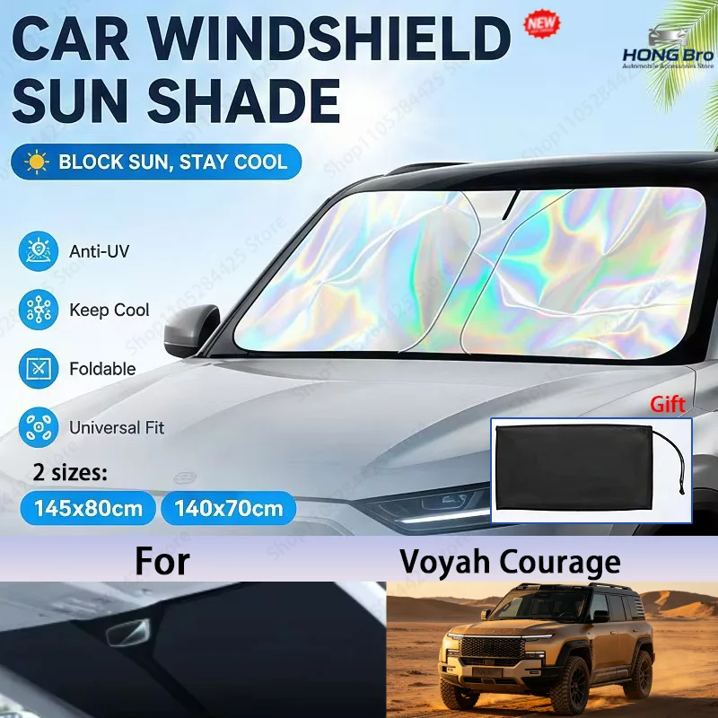 Pare-soleil pliable pour pare-brise avant Voyah Courage, protection solaire réfléchissante UV, accessoires intérieurs de voiture