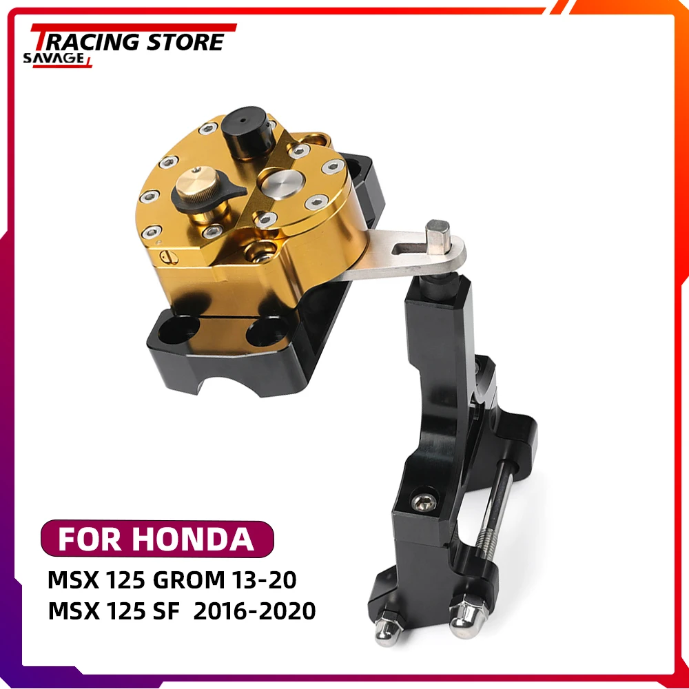 

Steering Damper Stabilizer For HONDA MSX 125 Grom SF Steering Stabilizer Reversed Safe Bracket MSX125 Motorcycle Accessories