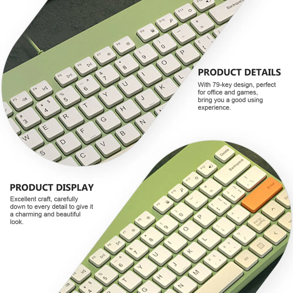 

Проводная механическая клавиатура на 79 клавиш, уникальный материал, превосходное тактильное ощущение, длительный срок службы, компактный размер.