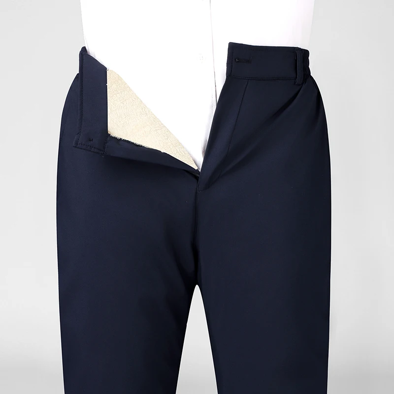 

Men's cotton pants with fleece and thickened fabric, casual pants, cotton pants for middle-aged and elderly people, men's winter
