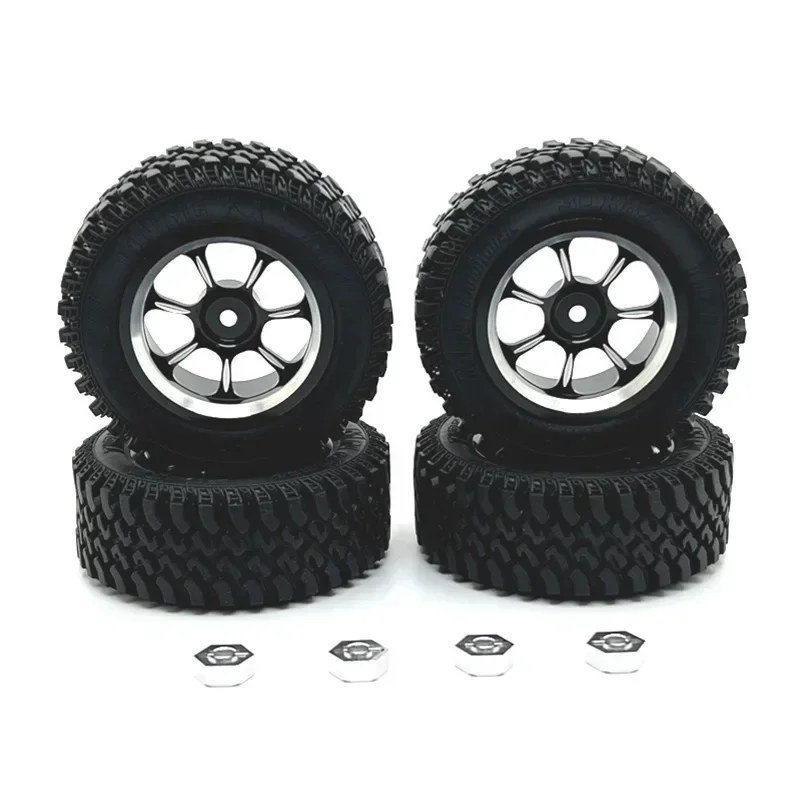 FOR MN Model 1/12 MN128 MN86 G500 RC Four-wheel Drive Climbing Car Upgrade parts Metal Wheel Tire Combination Device Climbing Ti