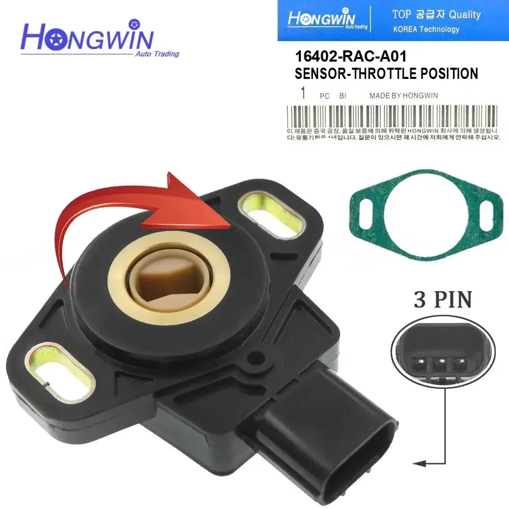 

16402-REJ-W01 Throttle Position Sensor TPS For Acura RSX Honda CR-V 16402REJW01 16402-REJ-003 16402-PWA-003