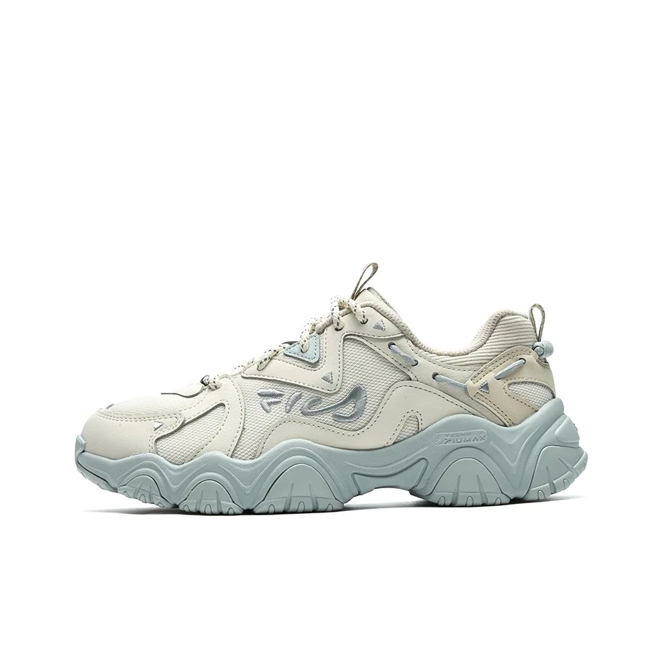 FILA Fluid 4 Abrasion Resistant Breathable Low top Casual Shoes Women's White Green F12W312101FWO