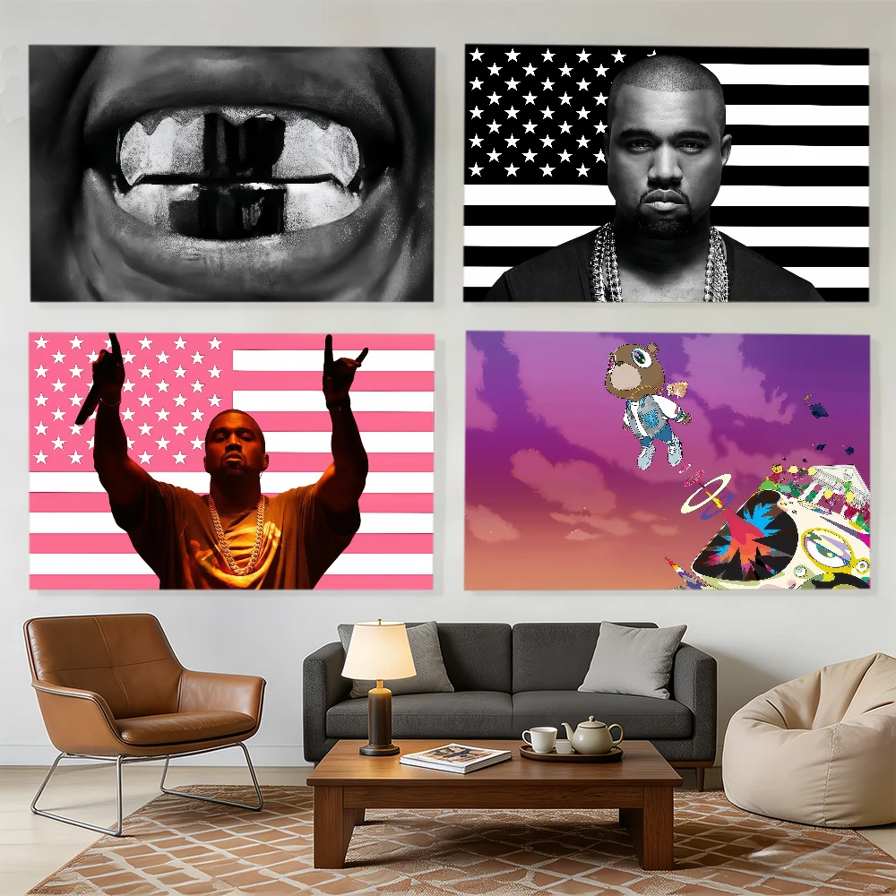 Singer K-Kanye W-West flag Decorative Banners Suitable For Outdoor Camping Family Parties And Garden Walls Gift