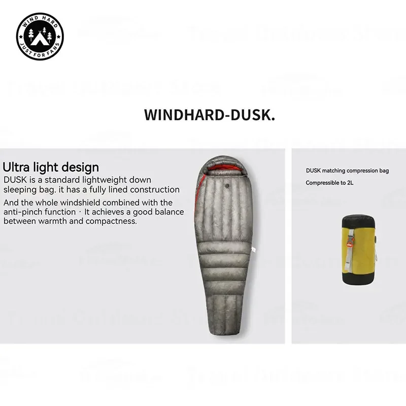 AEGISMAX Wind Hard Dusk Upgrade Ultralight Down Sleeping Bag 7D