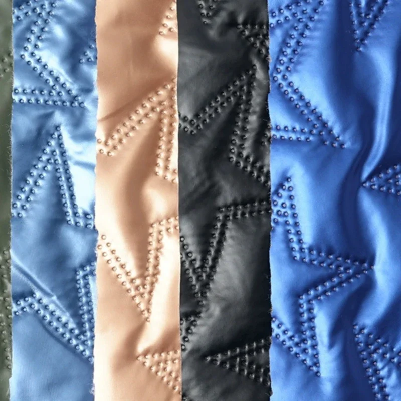 PU Polyester Fabric for Embossing Clothing Artificial Leather Decorative Fabrics Diy Sewing Cloth Wholesale By The Meter