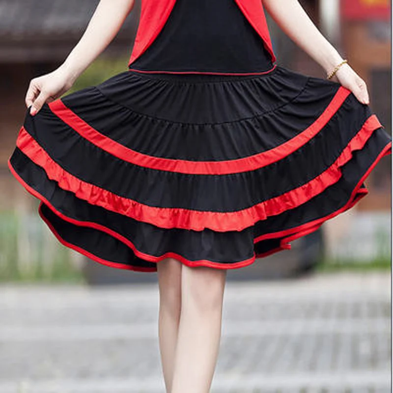 2024 Square Dance Costume New Dance Skirt Summer Latin Dance Dress Women's Dress Performance Skirt