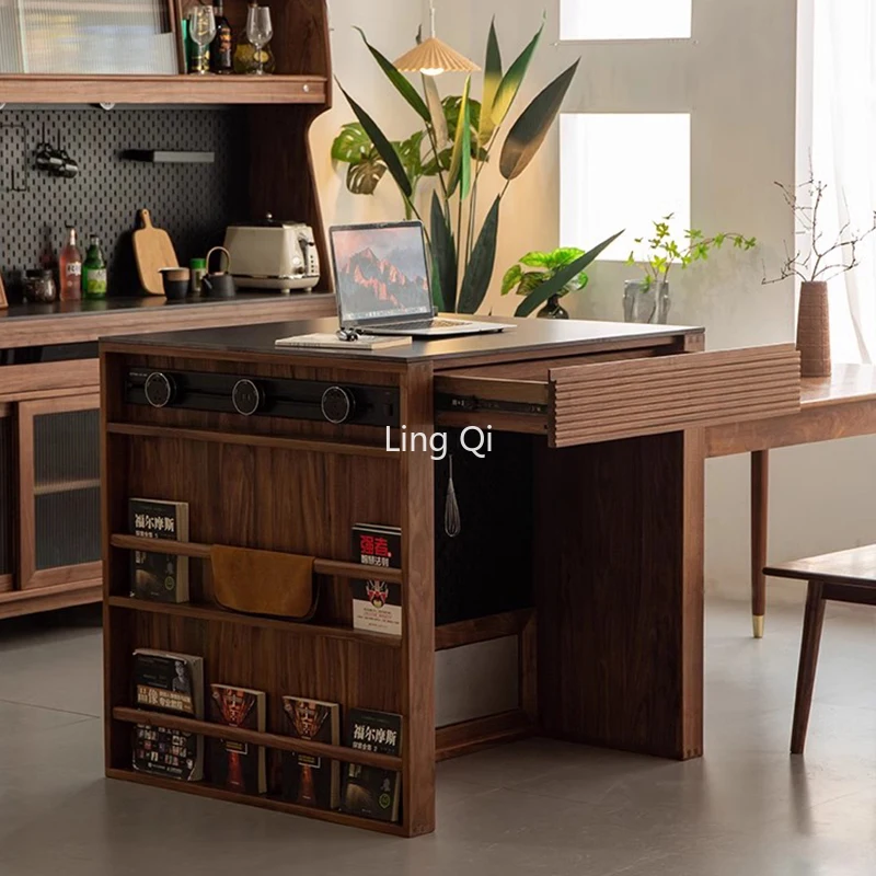 Japanese Solid Wood Utility Lslands Cabinets Snack Living Room Hotel Lobby Table Office Center Muebles Living Room Furniture