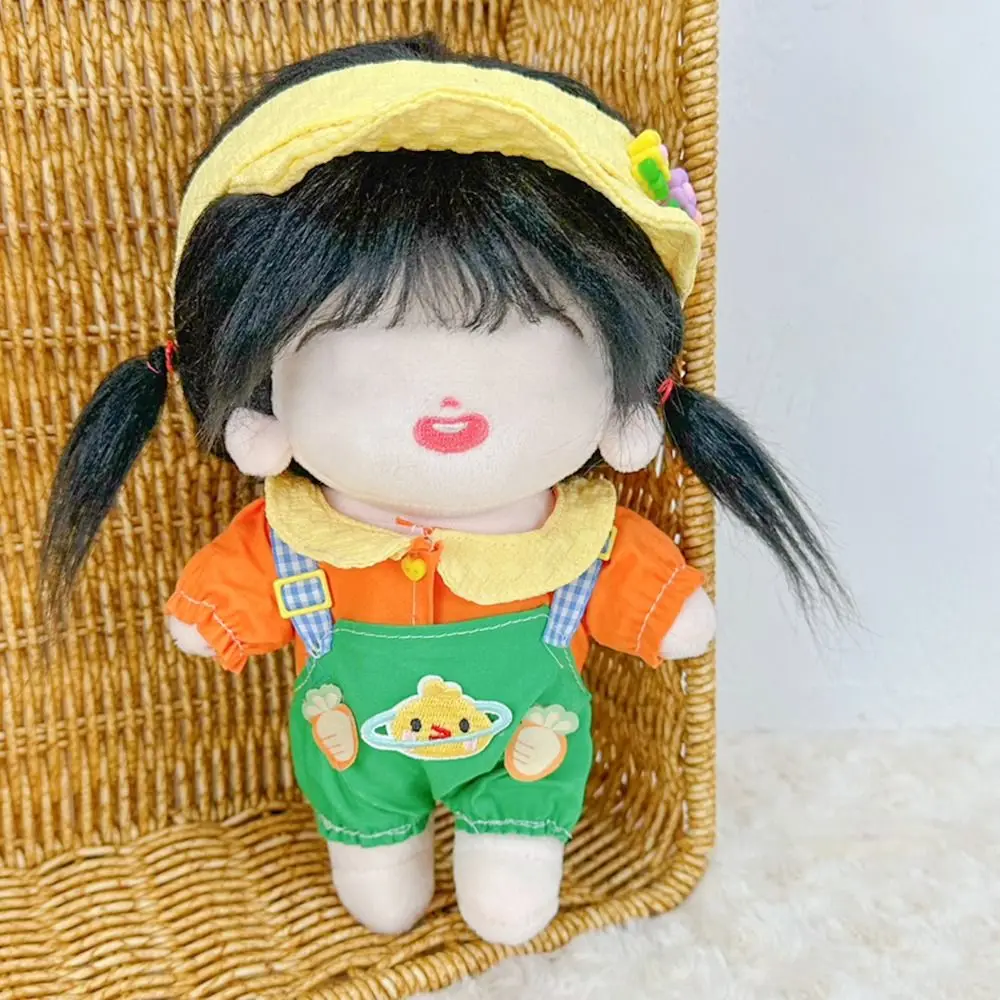 1Set Handmade 20cm Doll Clothes Maid Dress Headband Apron Kpop Plush Dolls Outfit Toys Baby Doll\'s Accessories Cos Suit