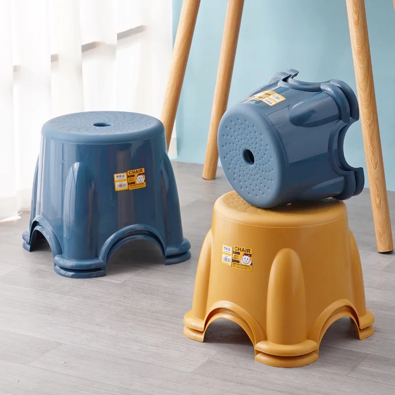 shoe changing stools, thickened plastic stools, stackable storage for children's stools, baby bathroom