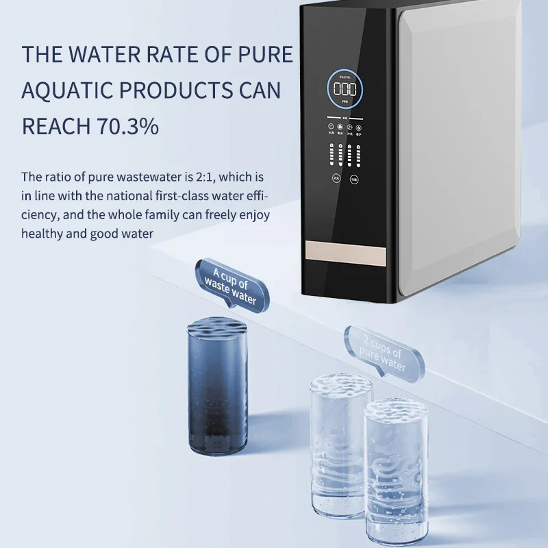 ZILISI RO water purifier, household direct drinking machine, kitchen tap water reverse osmosis filtration 2024 new Pro800-1000G