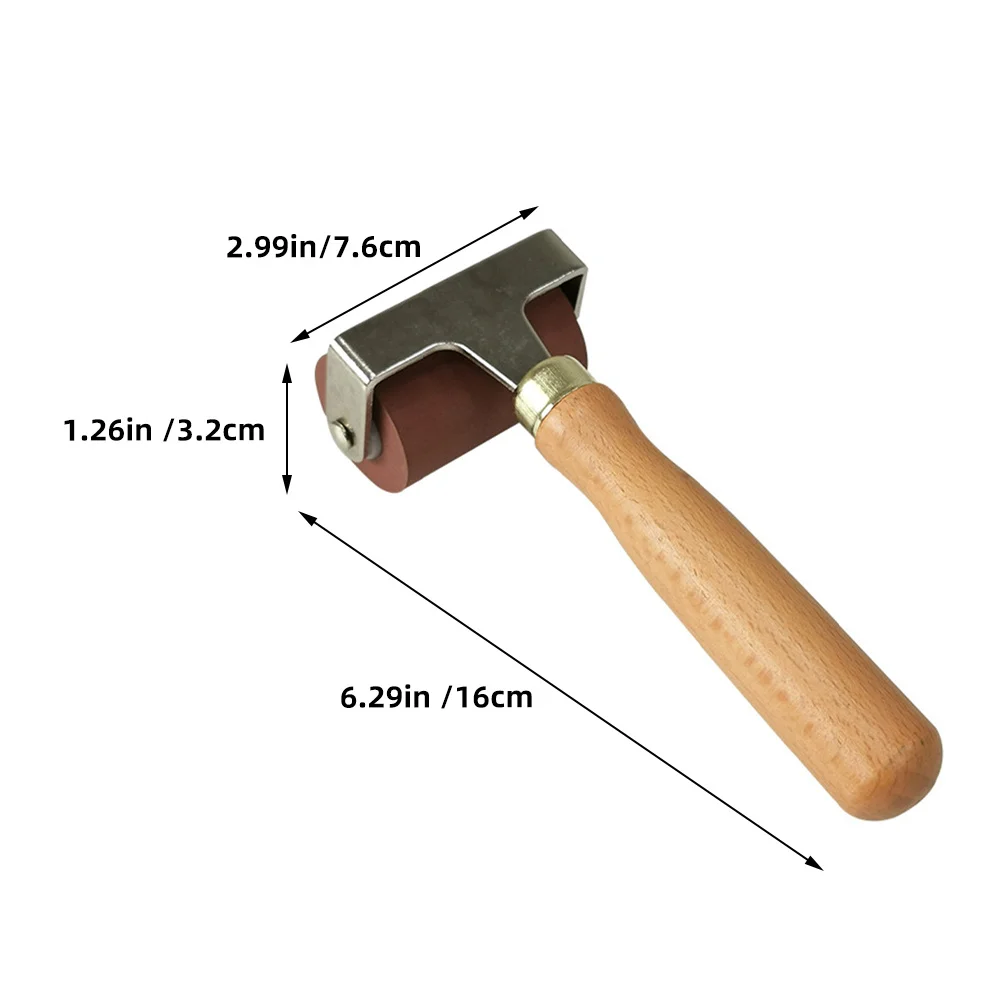 Rodillo de goma para impresión, herramienta de transferencia de tinta, arte, estampado, pintura, álbum de recortes, proyectos de bricolaje, mango portátil