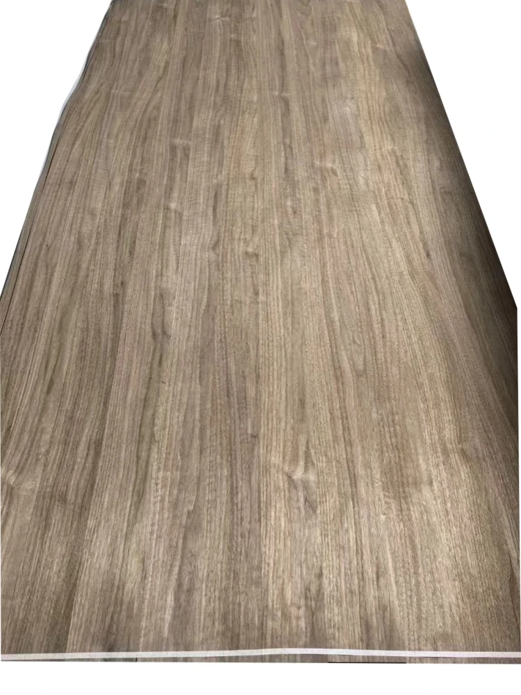 250*55cm/98.4*21.6” Natural Black Walnut, Fleece Back Veneer for Restoration of Furniture and Tabletops, Spliced Walnut  Veneer