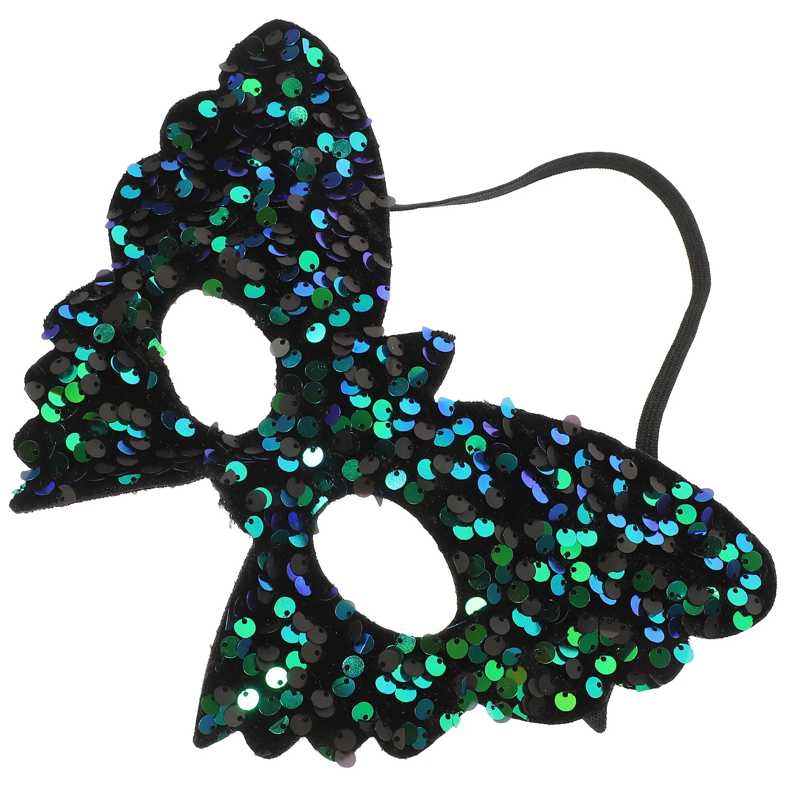 

Butterfly Shape Sequin Masquerade Mardi Gras Costume Party For Women Pvc Adjustable Elastic Band Venetian Carnival Cosplay Fancy