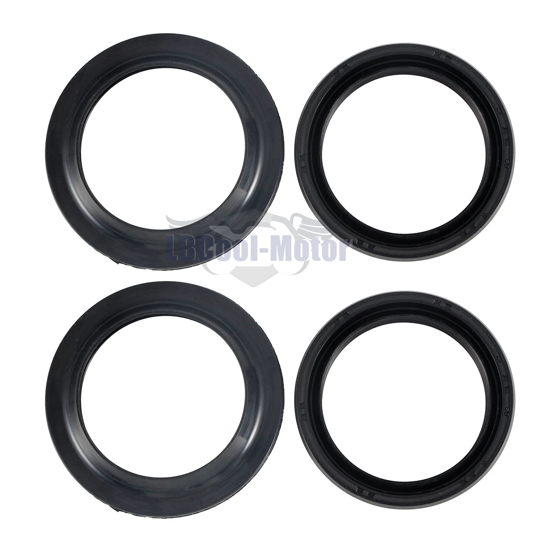 Motorcycle Front Fork Oil Dust Seal Wiper Seals Kit Set For Yamaha YZF R6 2006 2007