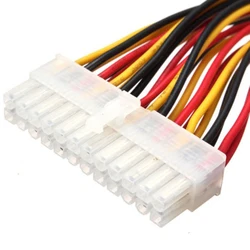 1PC 30CM ATX 24 Pin Male to 24Pin Female Power Supply Extension Cable Internal PC PSU TW Power Lead Connector Wire