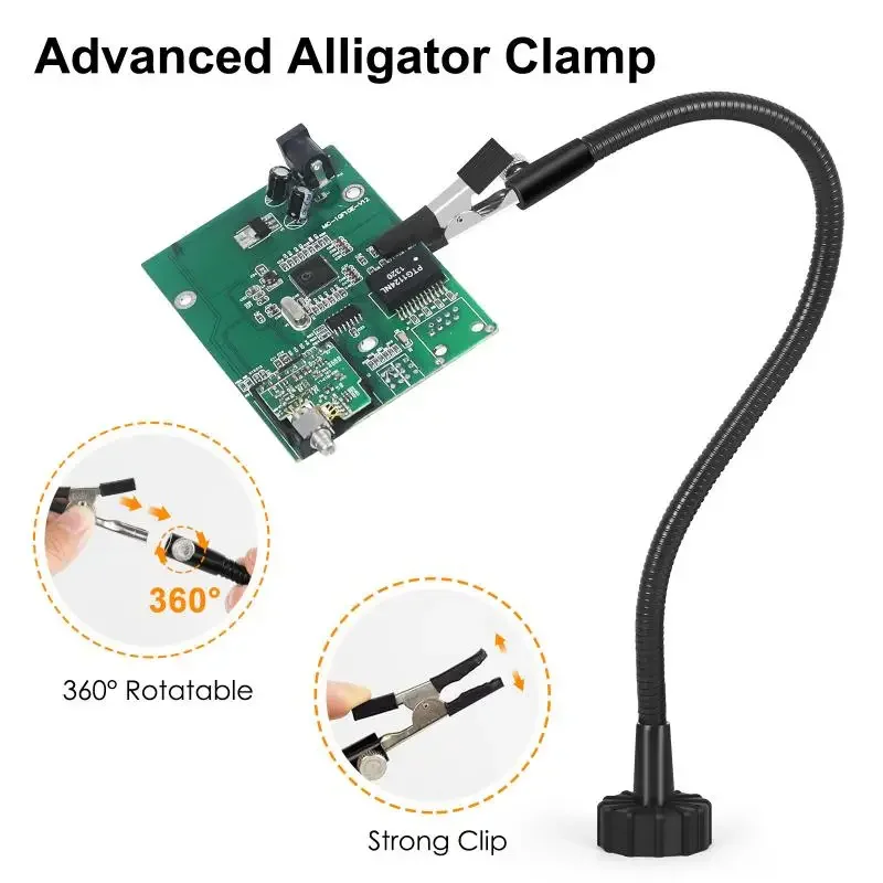 

Toolour 4/2pcs Magnetic Helping Hands Soldering Third Hand Tools Metal Flexible Gooseneck with Alligator Clips Welding Tool