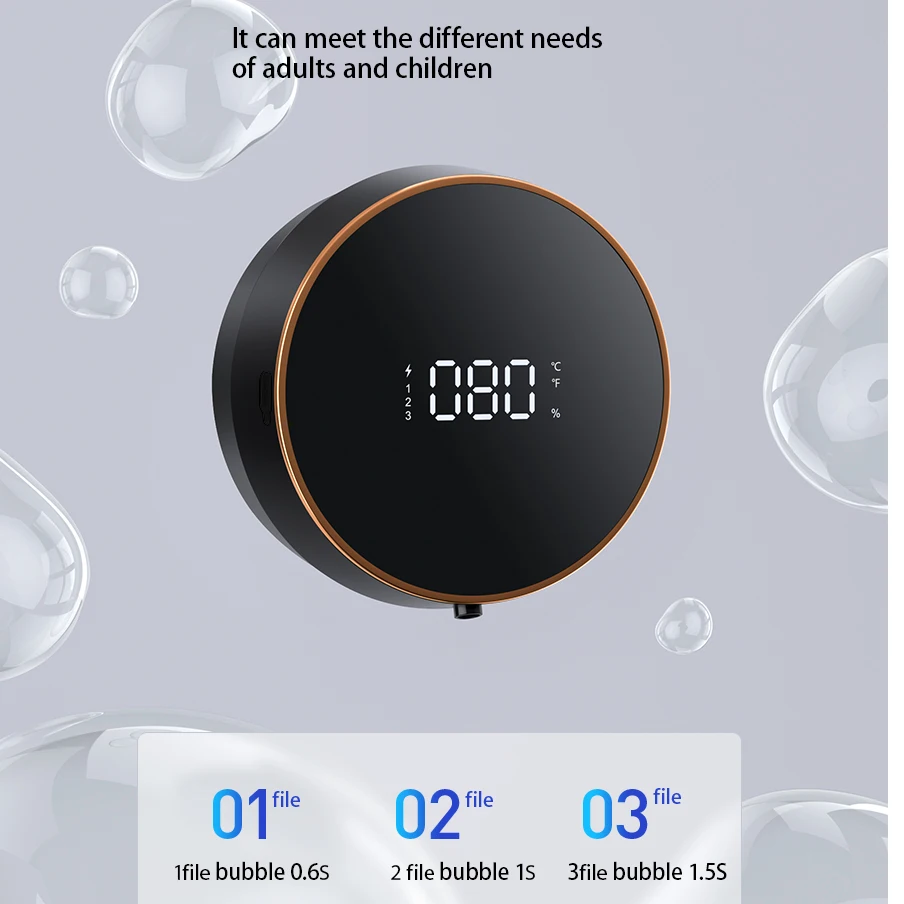 Dispenser Sabun Sensor Otomatis Baru Mesin Busa Cuci Tangan Otomatis Terpasang Di Dinding 300Ml USB Elektrik Pencuci Tangan Inframerah Tanpa Sentuhan