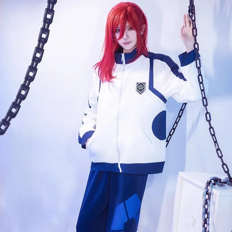 

Anime Blue Cosplay Lock Costume Isagi Yoichi Nagi Seishiro Embroidered Coat Pant School Uniform Suit Men Women Daily Sportswear