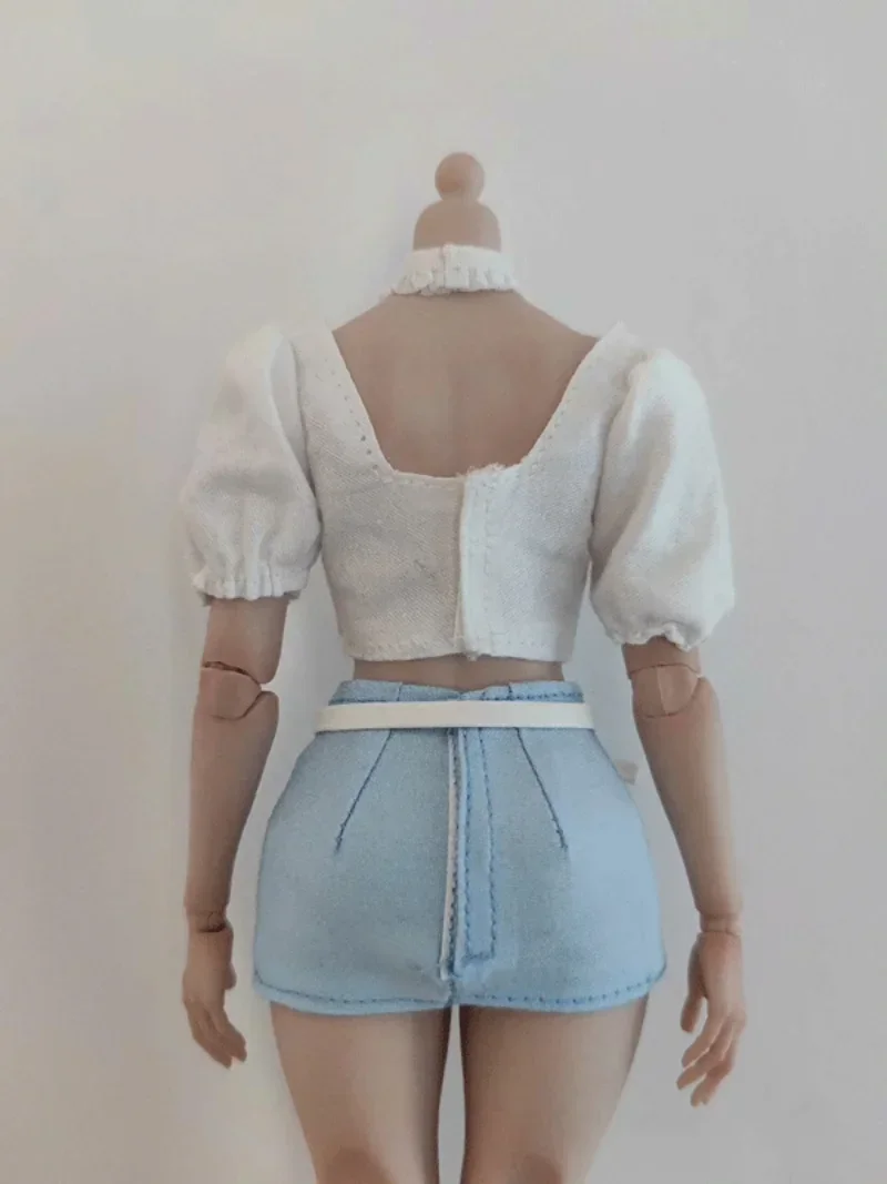 Vêtements Sodier pour femme, chemise, jupe et ceinture, échelle 1/6, pour figurine d'action AT202 de 12 pouces