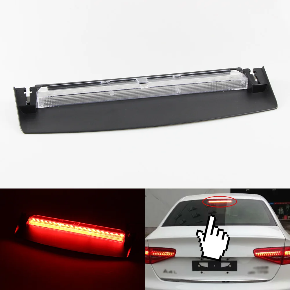 1pc For Audi A4 A4L B8 2009-2016 8K5945097 Third Brake Light Personal Car Elements Eye Level Stop Lamp Easily Installation