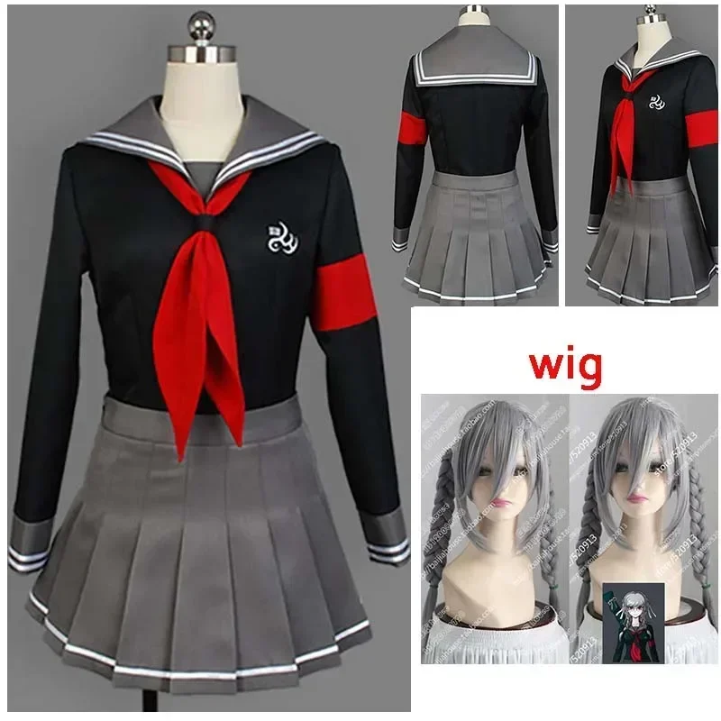 

Dressing Up In Costumes Super Danganronpa 2 Danganronpa Peko Pekoyama Women's Sailor Suit Set Cosplay Halloween Costume