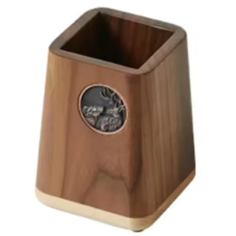 Walnut Pen Holder Black Walnut Wood Tissue Box Cover Living Room Decoration Desktop Storage