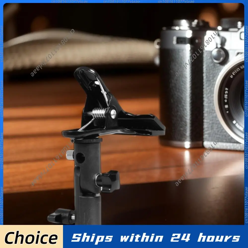 

Металлический зажим-держатель для отражателя с креплением на винт 1/4 дюйма на 3/8 дюйма, насадка для световой стойки, крепление для вспышки, светодиодного светильника, зонта