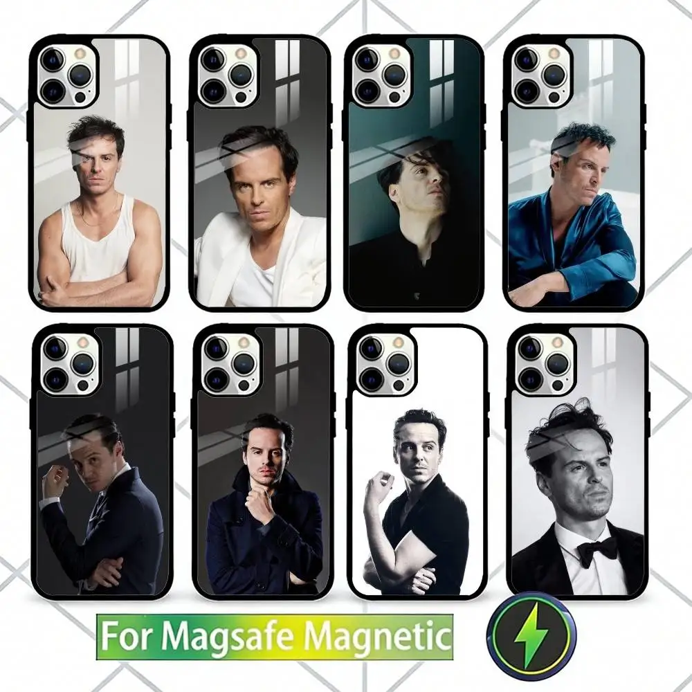 

A-Andrew S-Scott Phone Case For iPhone17,16,15,14,13 Plus,Pro Max Magnetic For Magsafe Wireless Charging