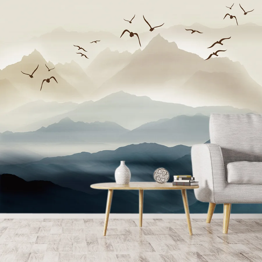 

Peel and Stick Wallpapers Accept for Living Room Bedroom Walls Contact Papers Home Decor Panel Forest Wallpaper Mountain Murals