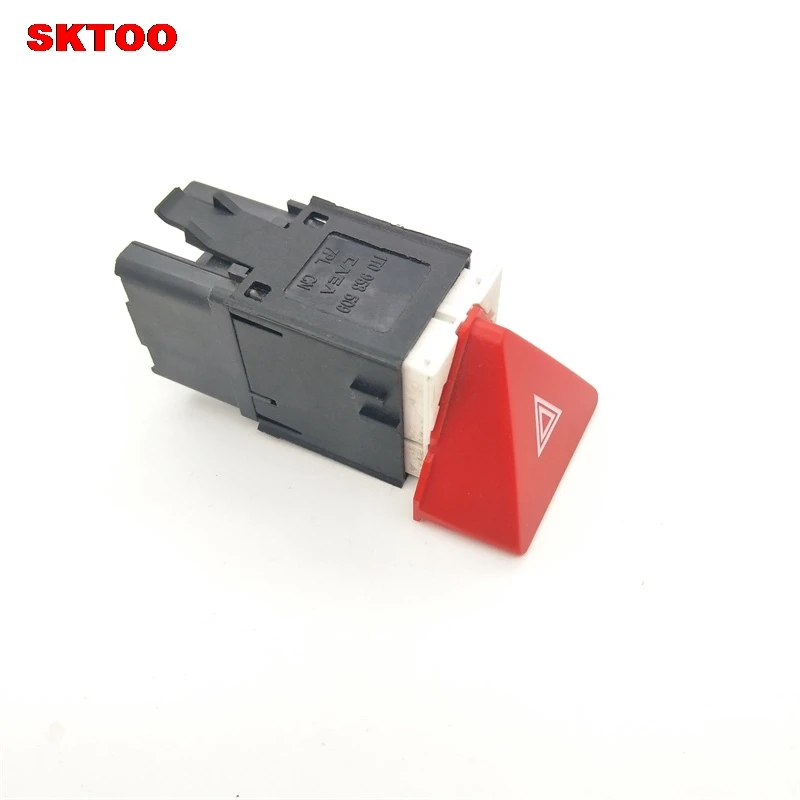 New  Dark Red Hazard  Warning Flash Switch For VW Touran  Caddy OEM 1T0953509 view 2