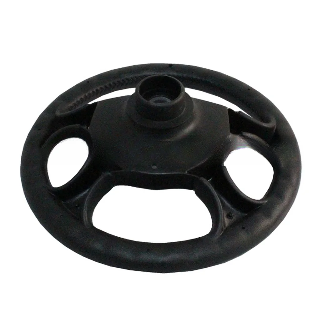 1 قطعة 12.5 بوصة عربة جولف عجلة القيادة: أنيق وسهل التركيب عجلة القيادة البلاستيكية قطع غيار سيارات الغولف الترفيه الرياضي