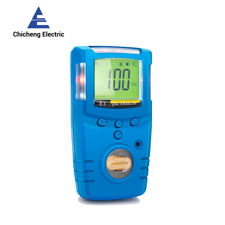 GC210 Gas Detector Combustible Gas Leak Detector Single Gas LEL H2S CO O2 Monitor With Sound Light Vibration Alarm Rechargeable