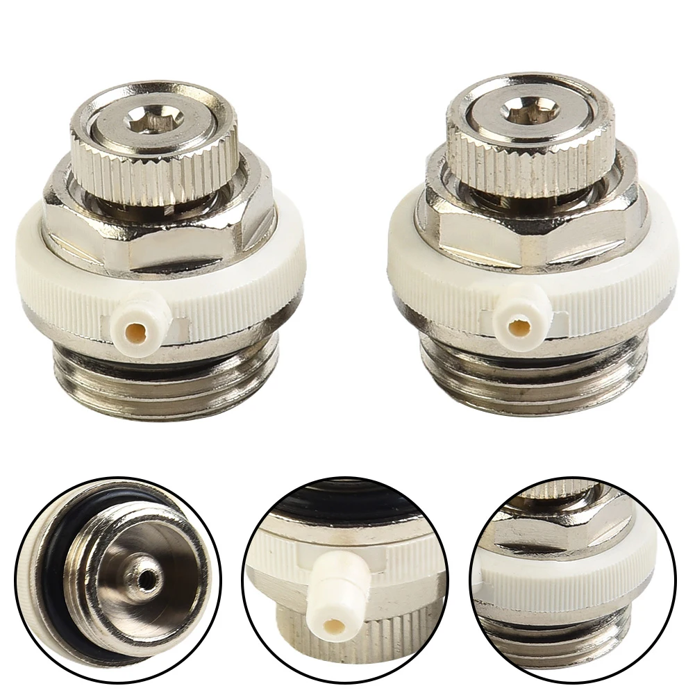 2pcs 3/4Inch Automatic Air Vent Auto Cut-off Self Bleeding Radiator Valve Wear Resisting Home Improvement Supplies