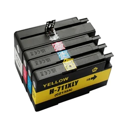 COAAP Compatible 711 Ink Cartridge for HP711 Designjet T 120 520 Printer T120 T520 24-in ePrinter With Chip for HP 711 XL