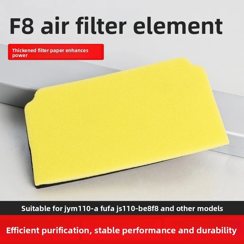 F8 Motorcycle Sponge Air Filter Element for Yamaha F8 JYM110, Washable Reusable High Flow Air Cleaner Replacement Parts.