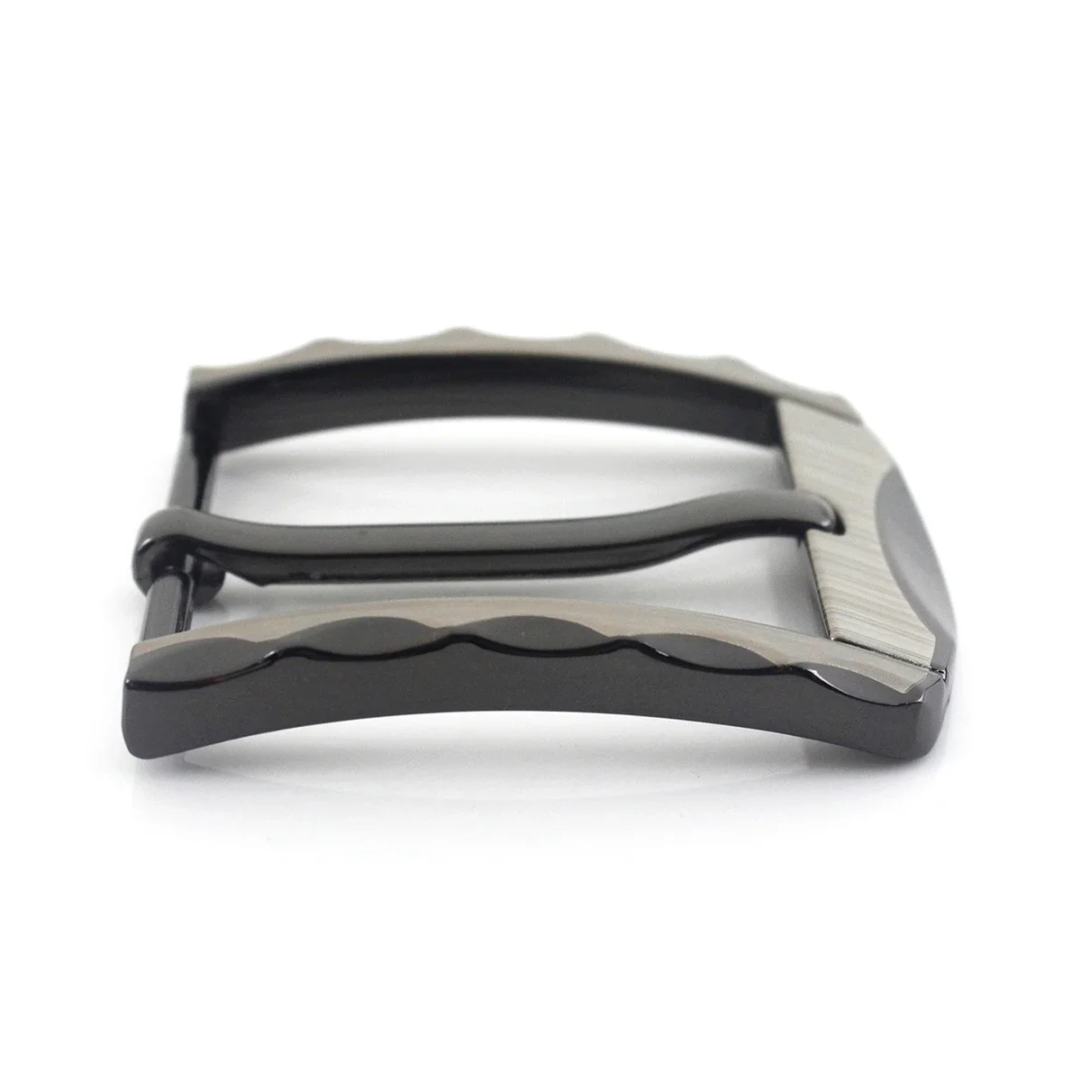 1piece 40mm Metal Belt Buckle Half Heel Bar Buckle Men\'s Single Pin Buckle Leather Belt Adjustment DIY Fit for 36-39mm