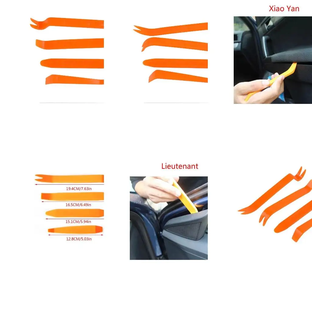  4Pcs  Car Disassembly Tool Removal Reping Pry Tools Door Panel Plastic Trim