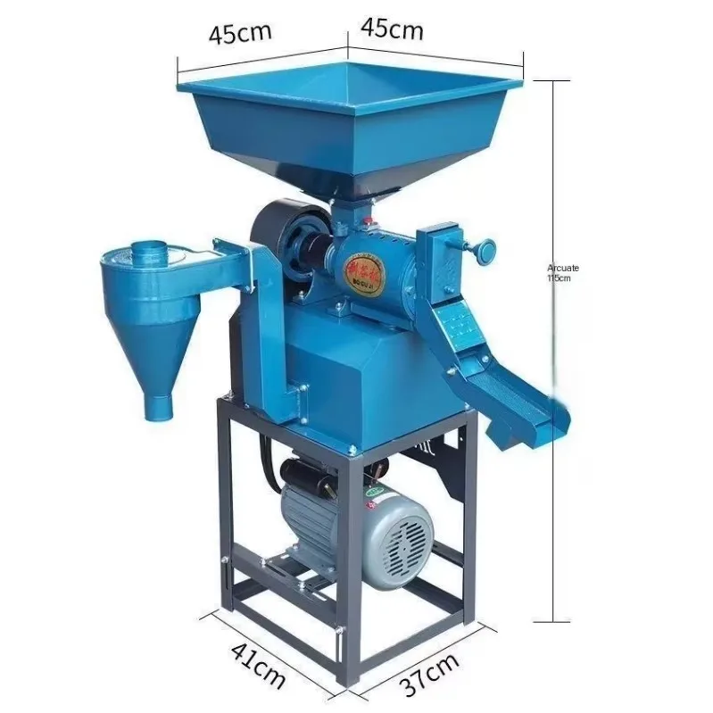 High-Capacity Rice Paddy Mill Machine by Backbone Machinery New Commercial Home Use Farm Rice Mill Motor Engine Core Components