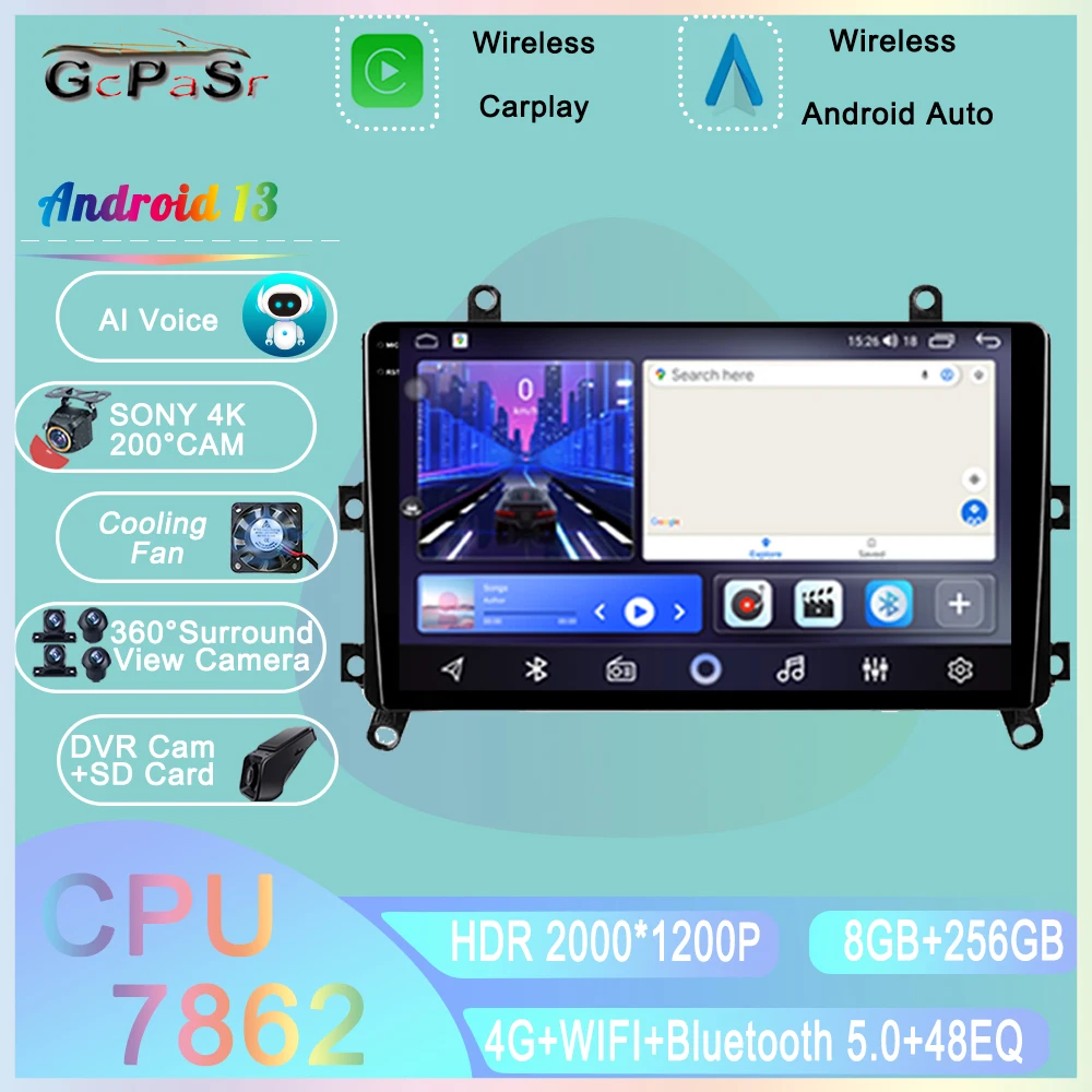 

Android 13 For Toyota Highlander 4 XU70 2019 - 2021 Car Player Radio Multimedia Video GPS Navigation Auto Carplay Screen DVD TV