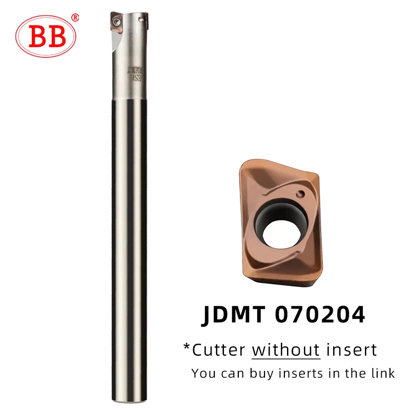 BB ESE ASM 인덱서블 하이 피드 밀링 공구 거치대, JDMT JDMT0702 카바이드 인서트, 양면 CNC 기계 지지대 핸들 커터