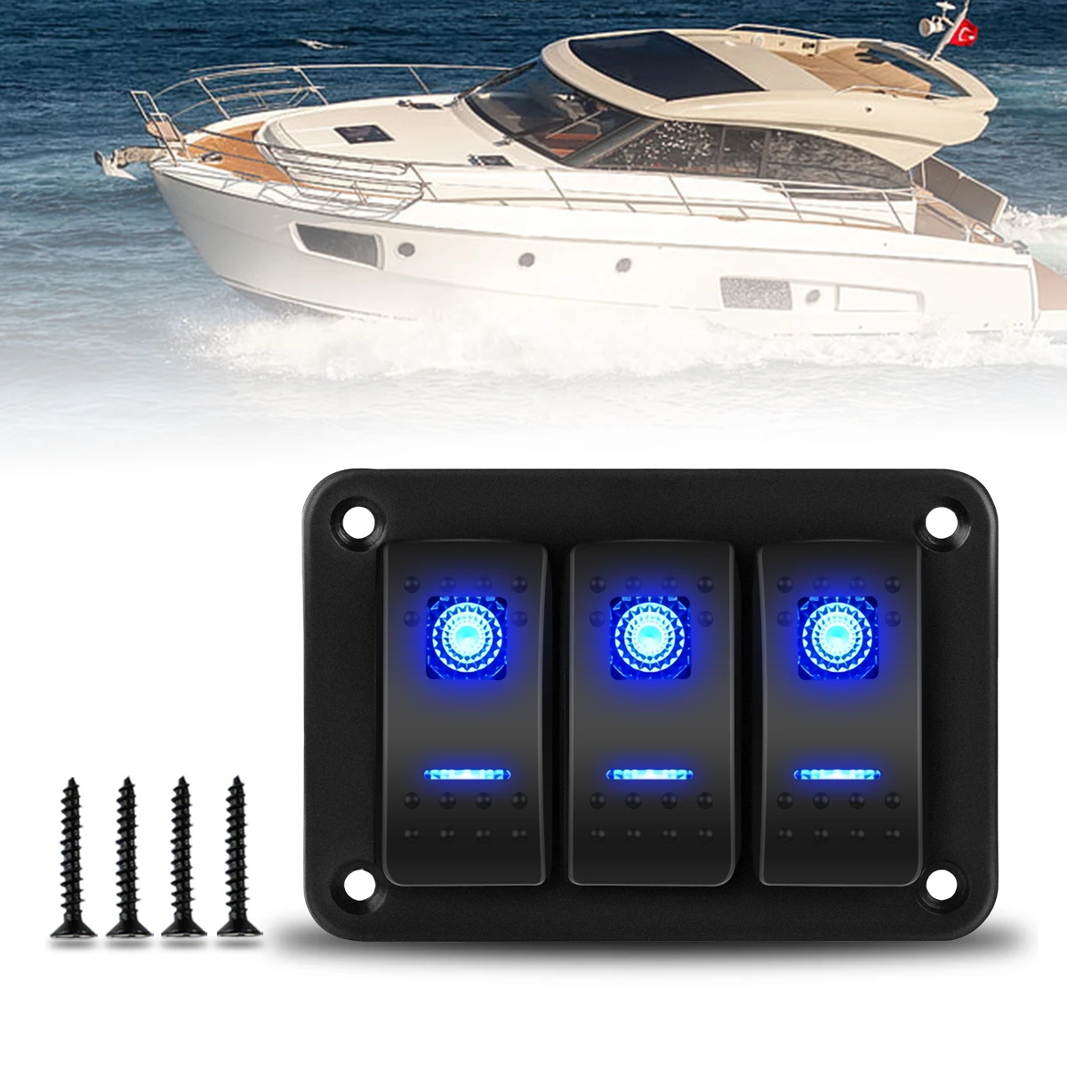 3 Gang Aluminum Roc…