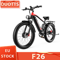 DUOTTS F26 Electric Mountain Bike 750W*2 Dual Motors 48V 17.5Ah LG Battery 26*4.0 Inch Fat Tires 55Km/h Max Speed 100KM Range