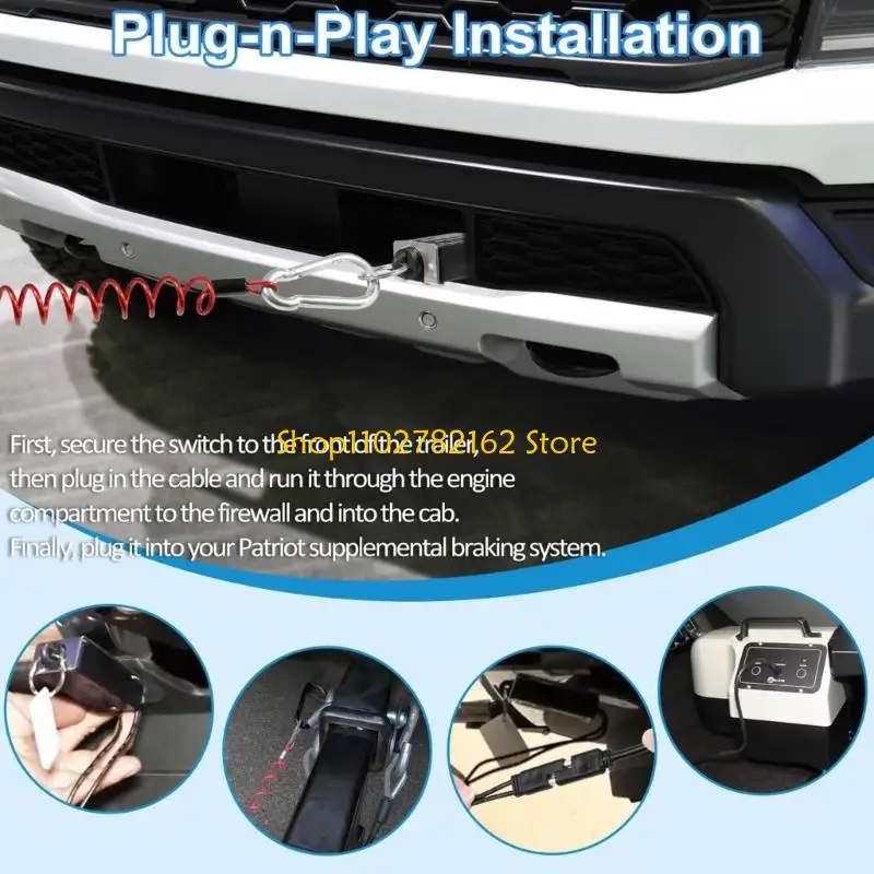 

547B Heavy Duty Anti Shake Stabilizer Plates for Square Hitch Trailers Prevent Road N