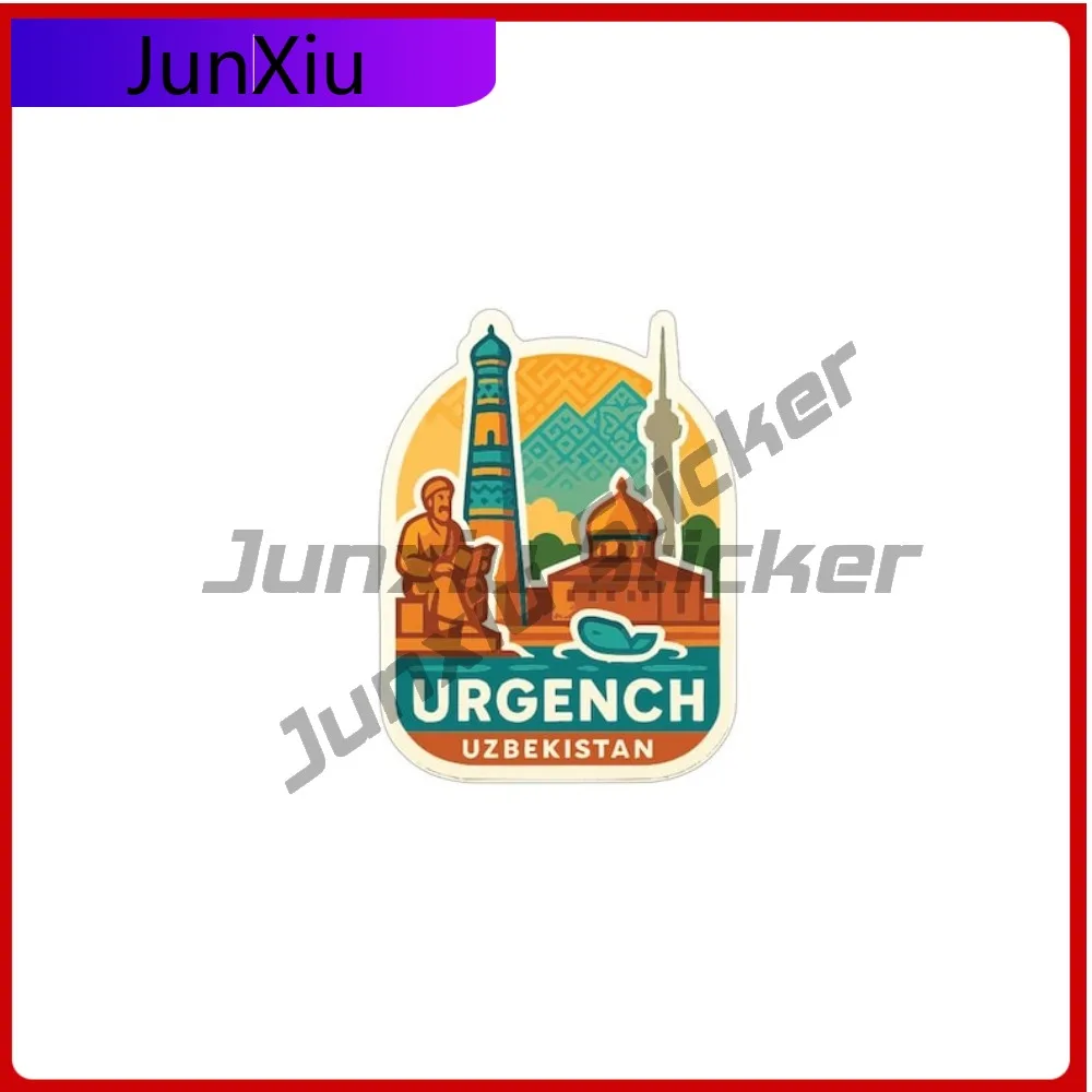 Urgench Uzbekistan City Decorative Sticker Accessory Scratch-proof Exterior Vinyl Decal Adventure Electric Scooter Yacht Motor